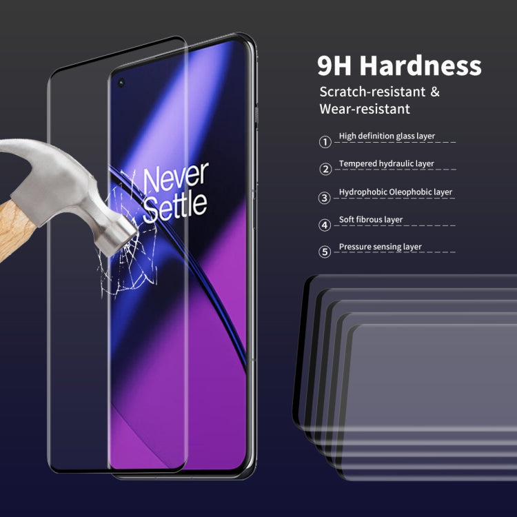 For OnePlus 11 ENKAY Hat-Prince 3D Hot Bending Explosion-proof Tempered Glass Full Film, 1pc, 2pcs, 5pcs