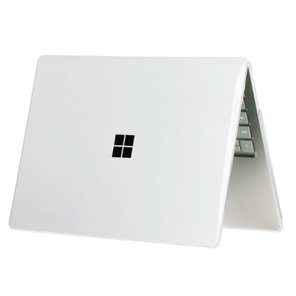 Transparent hard laptop case for Surface Laptop Go, clear lid and raised edge protection