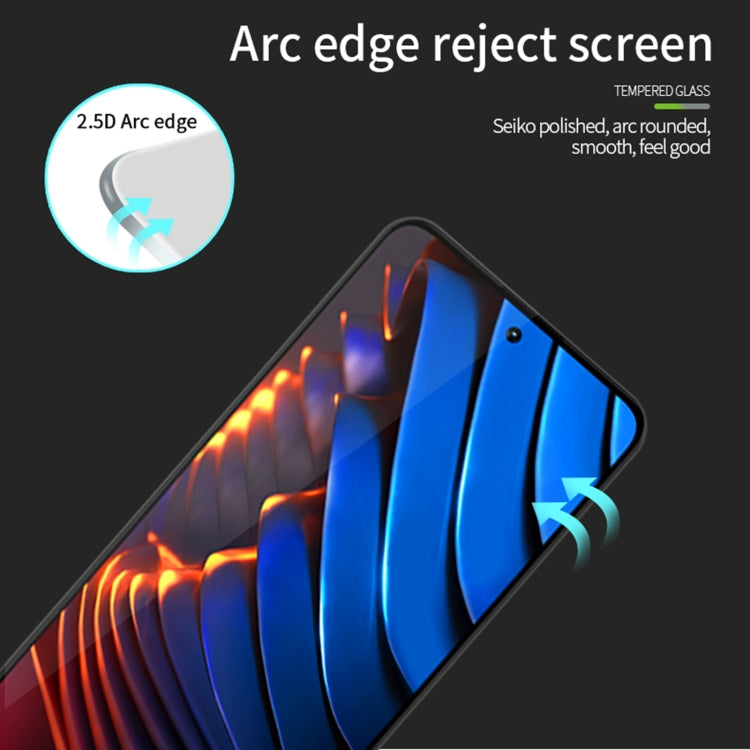 2.5D arc edge tempered glass screen protector film, rounded corners
