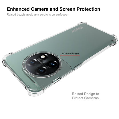 Green TPU phone case with raised camera protection and bumper corners for OnePlus 11 5G
