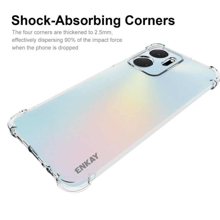 Clear TPU phone case featuring shock-absorbing corners for impact protection