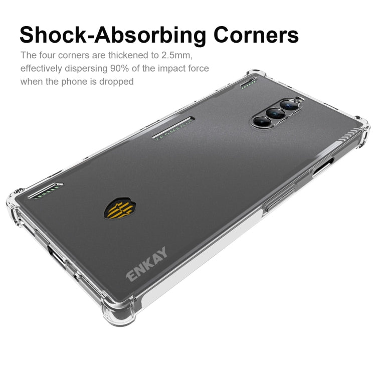 Smoke-gray TPU phone case with shockproof clear edges and raised protection rails
