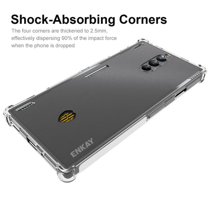 Smoke-gray TPU phone case with shockproof clear edges and raised protection rails