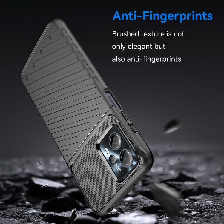 Shockproof TPU phone case, angled view with brushed texture and camera opening
