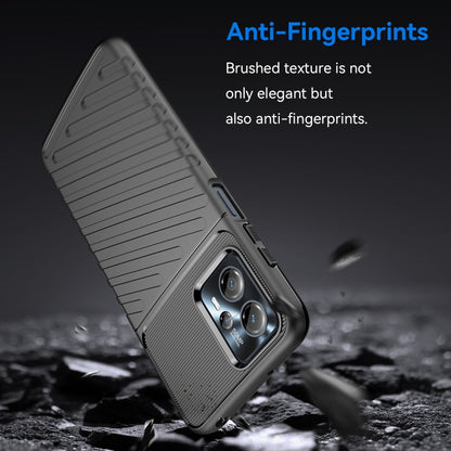 Shockproof TPU phone case, angled view with brushed texture and camera opening