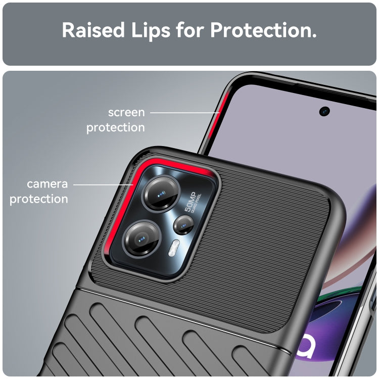 Shockproof TPU phone case with raised edges for screen and camera protection