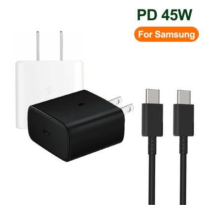 M135 45W USB-C / Type-C Port Fast Charger with 5A Type-C to Type-C Cable, US Plug, US Plug + Type-C Cable