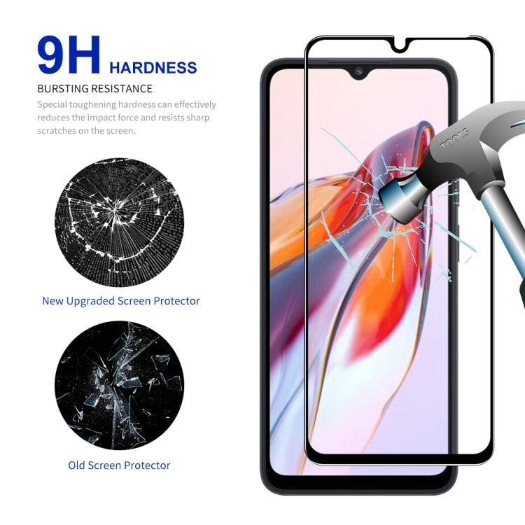 For Xiaomi Redmi 12C / Poco C55 ENKAY Hat-Prince Full Glue 0.26mm 9H 2.5D Tempered Glass Full Film, For Xiaomi Redmi 12C / Poco C55(1pc), For Xiaomi Redmi 12C / Poco C55(2pcs), For Xiaomi Redmi 12C / Poco C55(5pcs), For Xiaomi Redmi 12C / Poco C55(10pcs)