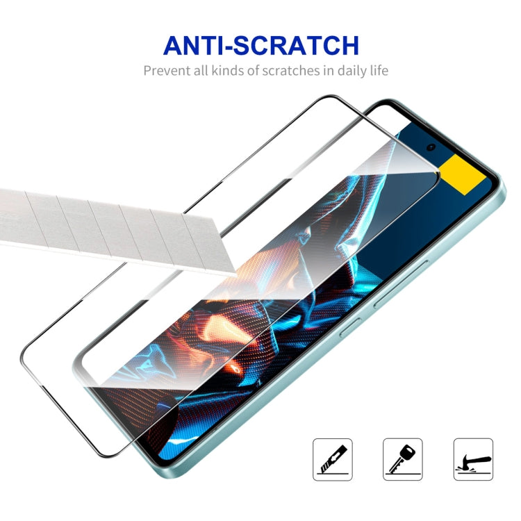 Clear 2.5D tempered glass full-glue screen protector for scratch resistance