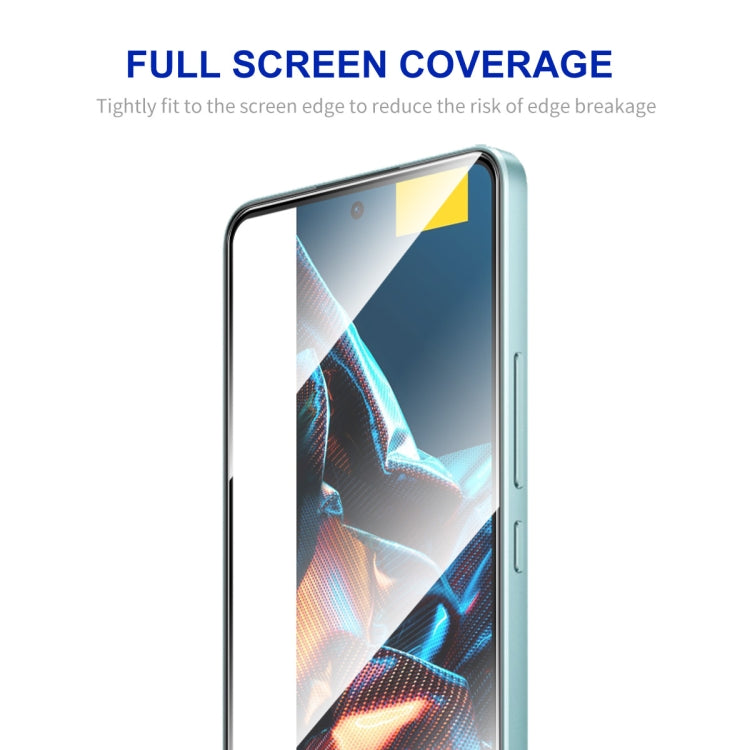 Tempered glass screen protector with full-screen coverage for a smartphone display