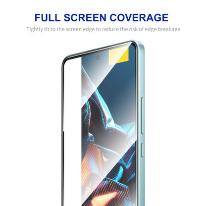 Tempered glass screen protector with full-screen coverage for a smartphone display