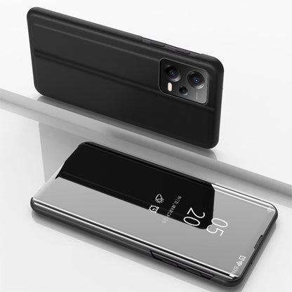 Plated Mirror Horizontal Flip Leather Case with Holder, For Xiaomi Poco X5