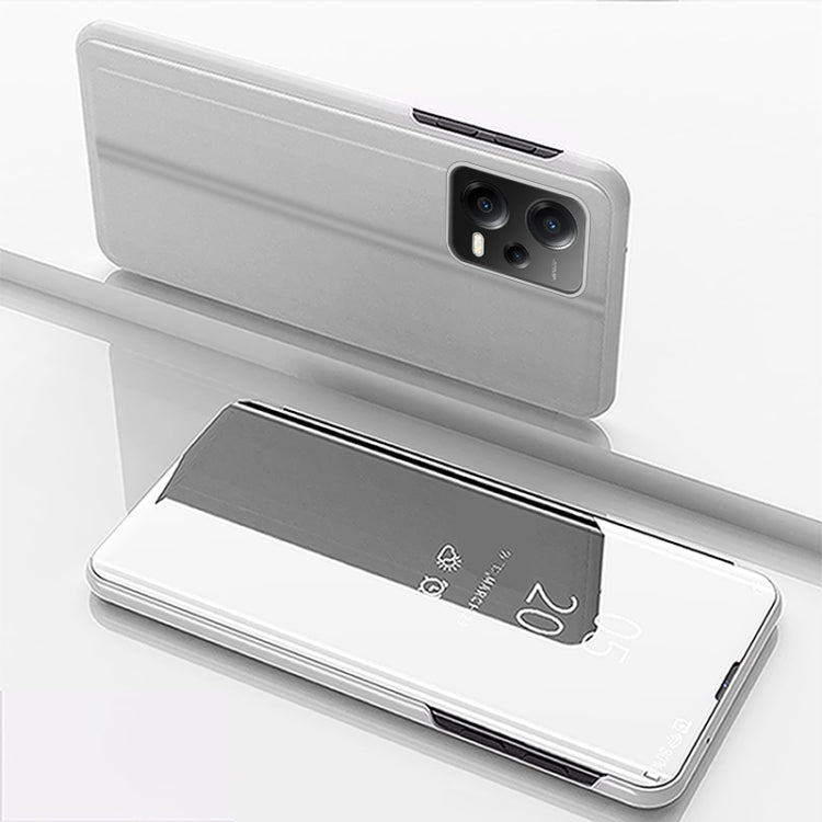 Plated Mirror Horizontal Flip Leather Case with Holder, For Xiaomi Poco X5