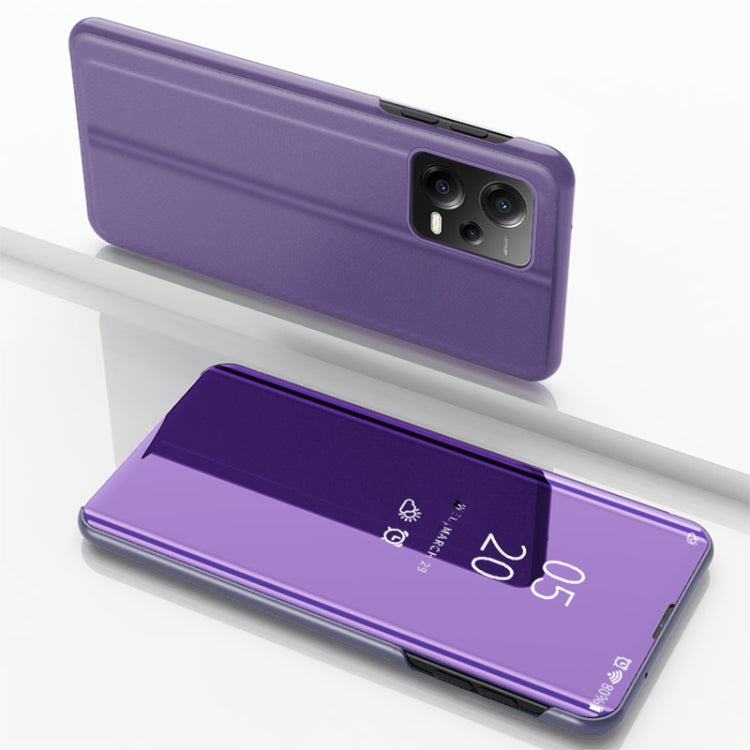 Plated Mirror Horizontal Flip Leather Case with Holder, For Xiaomi Poco X5