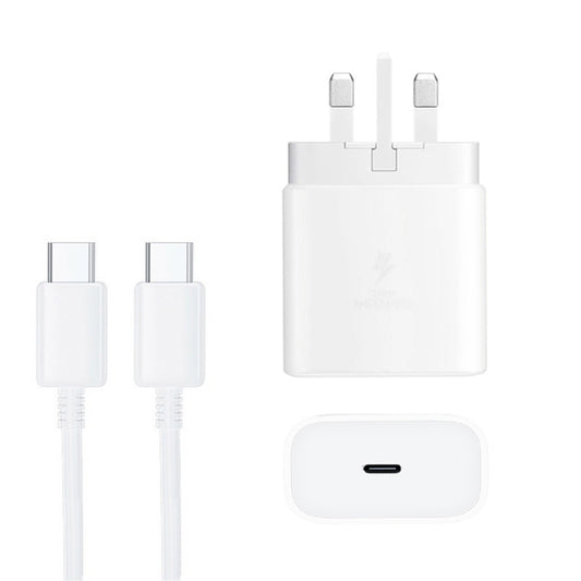 M135 45W USB-C / Type-C Port Fast Charger with 5A Type-C to Type-C Cable, UK Plug, UK Plug + Type-C Cable
