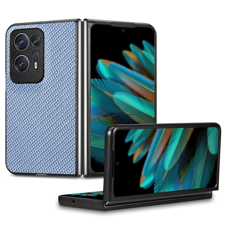 Carbon Fiber Texture Leather Back Cover Phone Case, For Honor Magic Vs, For OPPO Find N2 Flip, For OPPO Find N2, For Google Pixel Fold
