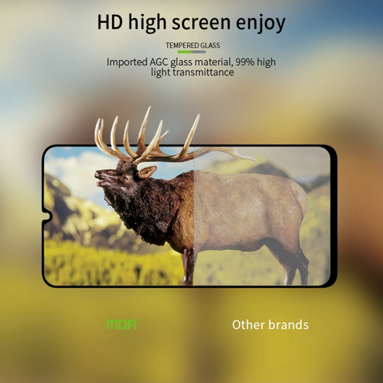 MOFI tempered glass screen protector film, clear full-screen cover on phone