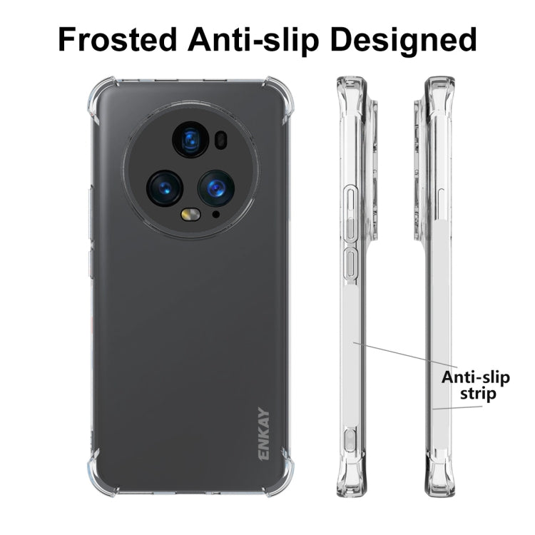 Frosted anti-slip phone case with clear sides and camera cutouts