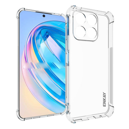 Clear TPU shockproof phone case with cutouts for camera and speaker