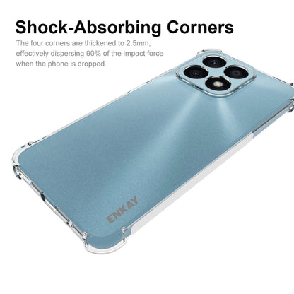 Clear phone case with shock-absorbing corner bumpers