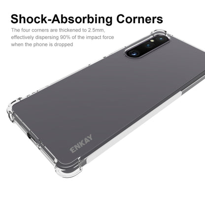 Shock-absorbing TPU phone case with reinforced corners for Sony Xperia 1 V