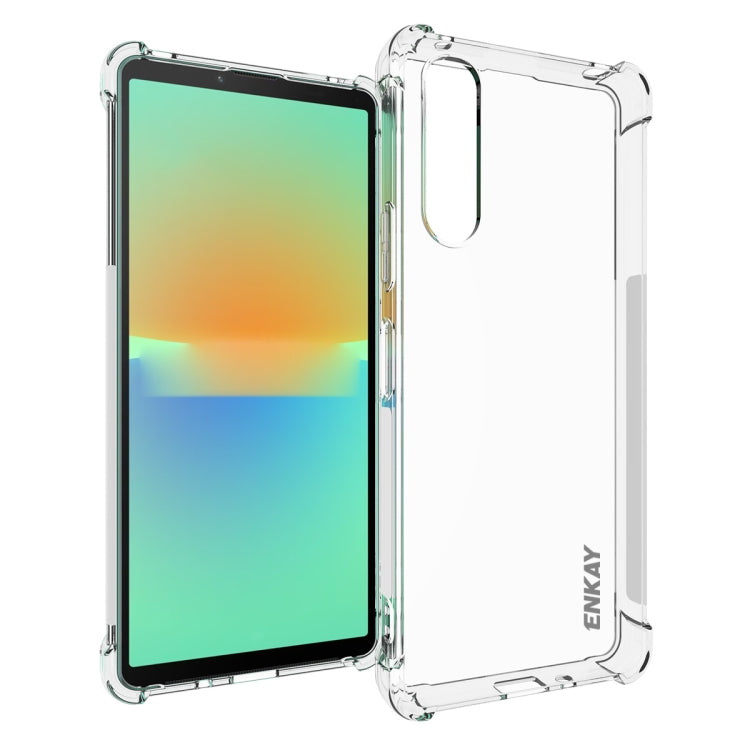 Clear TPU phone case with shockproof raised corners for Xperia 10 V