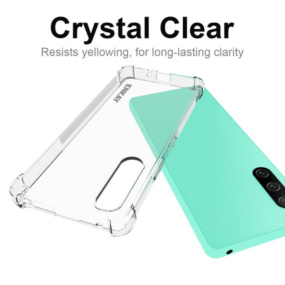 Crystal clear TPU case for Xperia 10 V with protective cutouts and edges