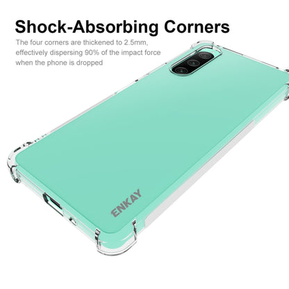 Shock-absorbing TPU case with reinforced corners for Xperia 10 V