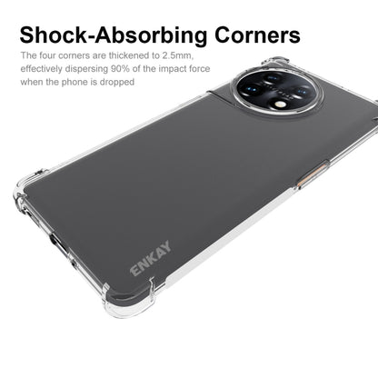 Shock-absorbing TPU phone case with raised corners for OnePlus 11R 5G