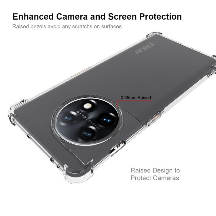 TPU phone case with raised camera and screen protection for OnePlus 11R 5G