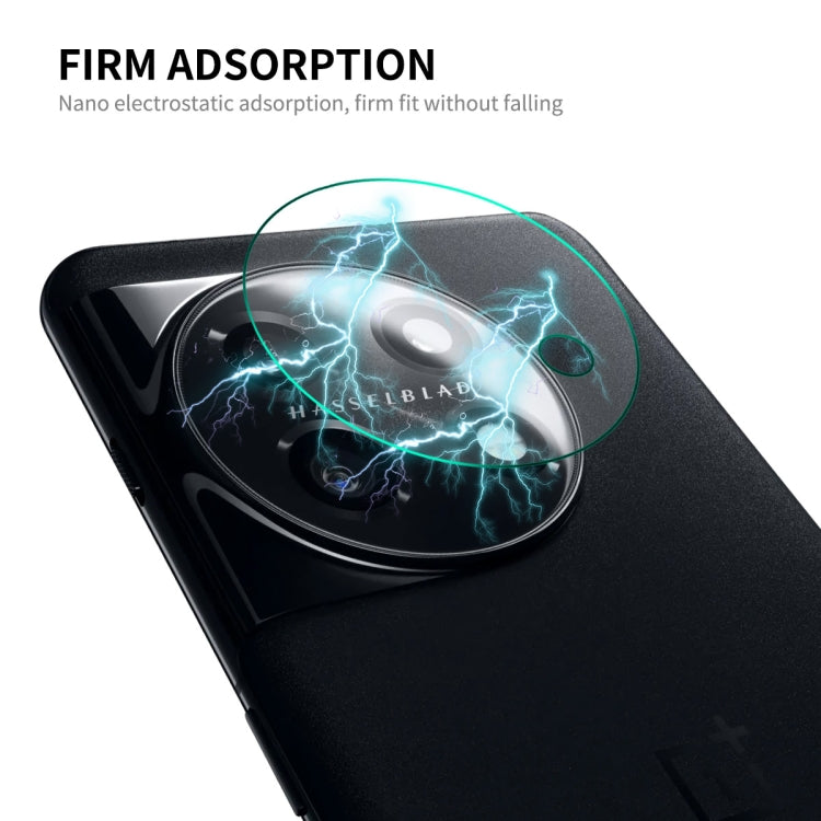 Rear camera lens tempered glass film with firm electrostatic adhesion, clear