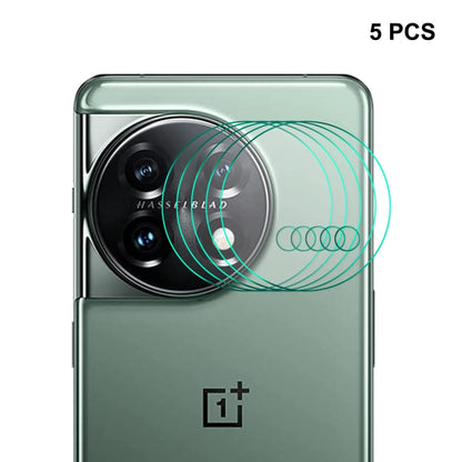 Five rear camera lens tempered glass films for OnePlus 11, 5 pcs, clear