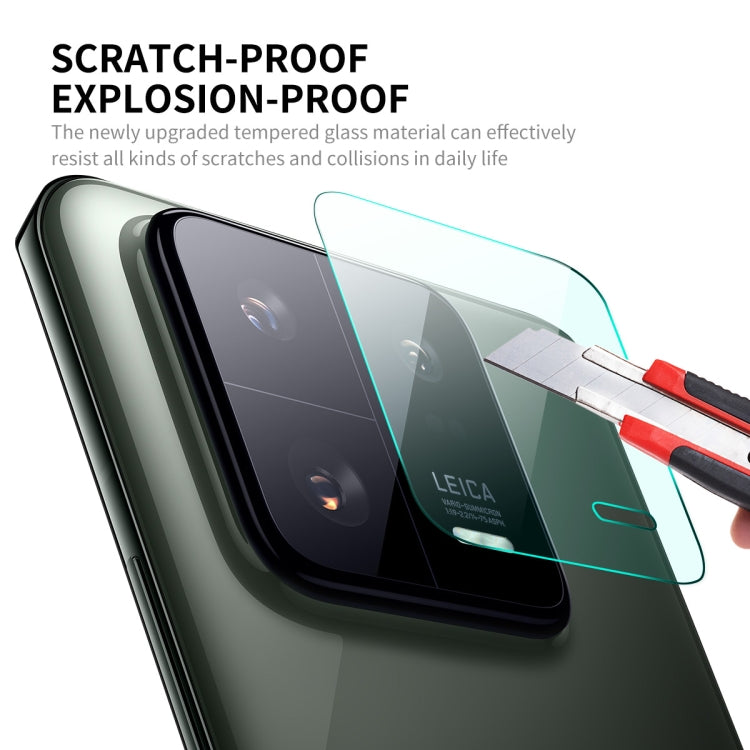 Scratch-proof tempered glass film for rear camera lens, with hand applying cover