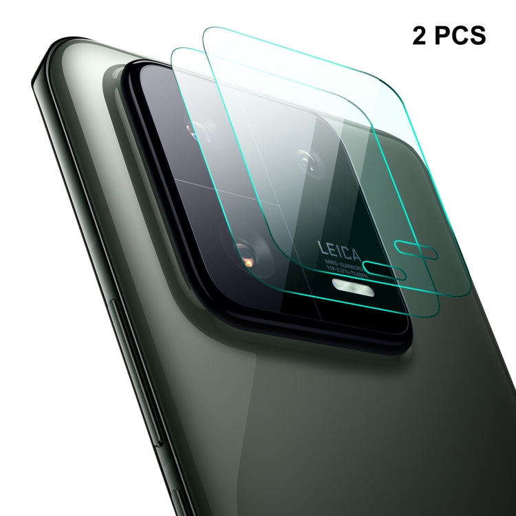 Two-piece rear camera lens tempered glass film set with clear protective covers