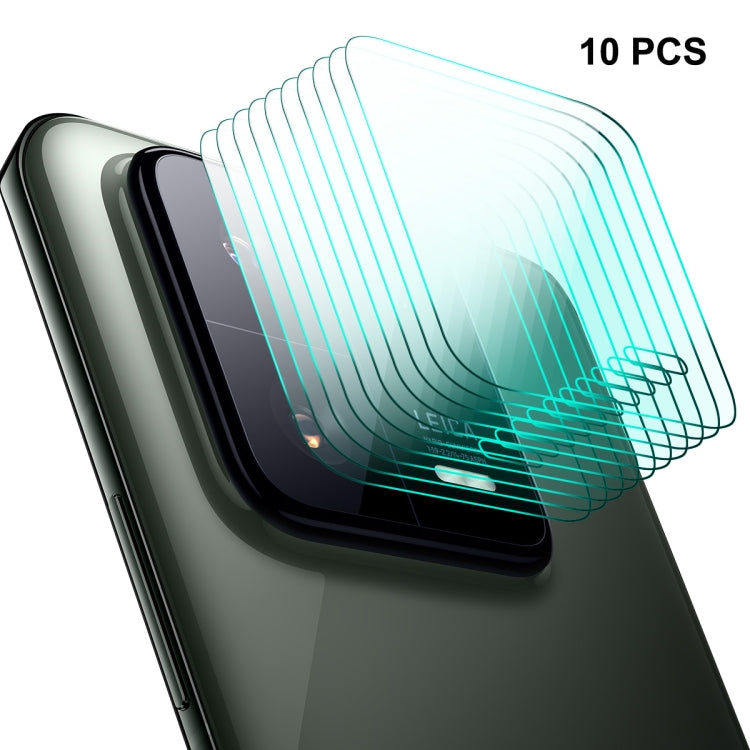 Ten-piece rear camera lens tempered glass film set with clear protective covers