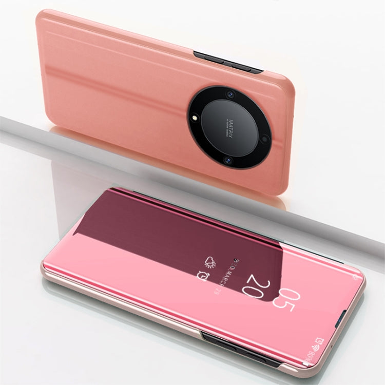 Plated Mirror Horizontal Flip Leather Case with Holder, For Honor Magic 5 Lite, For Honor X9A