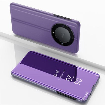 Plated Mirror Horizontal Flip Leather Case with Holder, For Honor Magic 5 Lite, For Honor X9A