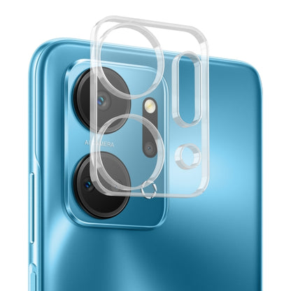 Clear rear dual-camera lens tempered glass film for For Honor X7A, installed