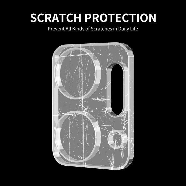 Transparent rear camera lens tempered glass film protector for scratch resistance