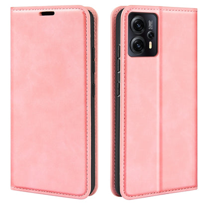 For Motorola Moto G23 4G / G13 4G Retro-skin Magnetic Suction Leather Phone Case, For Motorola Moto G23 4G / G13 4G