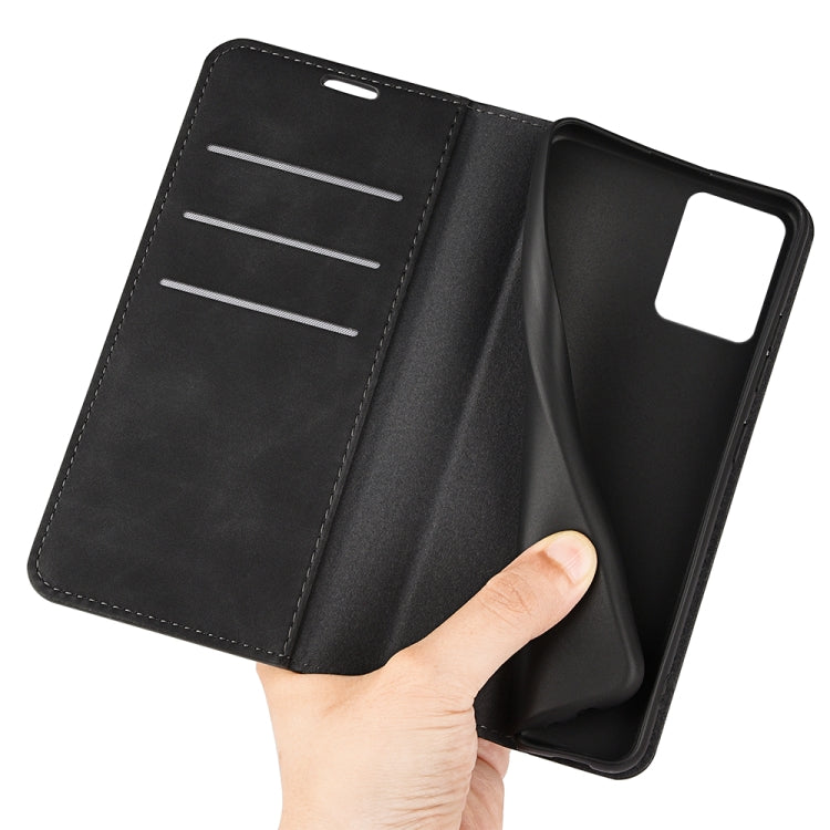 For Motorola Moto E13 Retro-skin  Magnetic Suction Leather Phone Case, For Motorola Moto E13