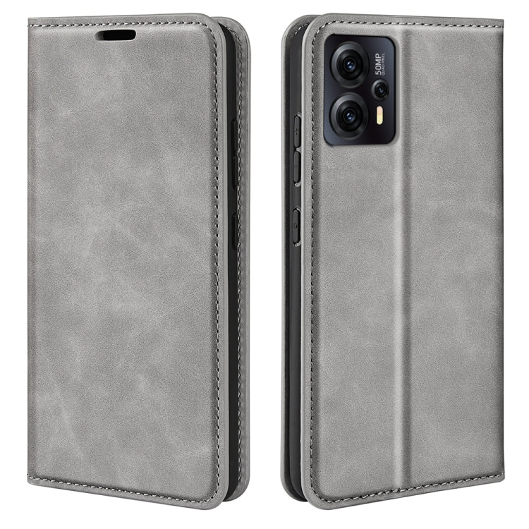 For Motorola Moto E13 Retro-skin  Magnetic Suction Leather Phone Case, For Motorola Moto E13