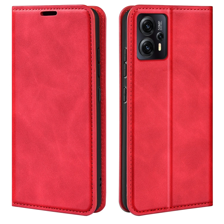 For Motorola Moto E13 Retro-skin  Magnetic Suction Leather Phone Case, For Motorola Moto E13