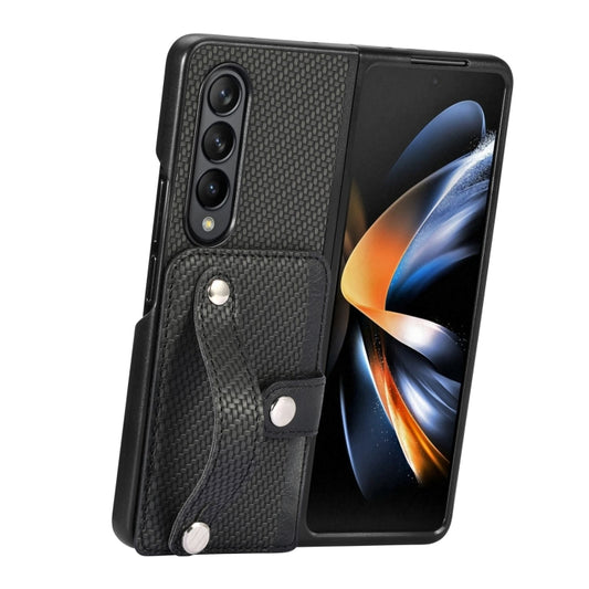 Wristband Kickstand Card Wallet Back Cover Phone Case, For Samsung Galaxy Z Fold4, For Samsung Galaxy Z Fold3, For Samsung Galaxy Z Fold2, For Samsung Galaxy Z Flip4, For Samsung Galaxy Z Flip3 5G, For Samsung Galaxy Z Flip 5G, For Samsung Galaxy Z Fli...