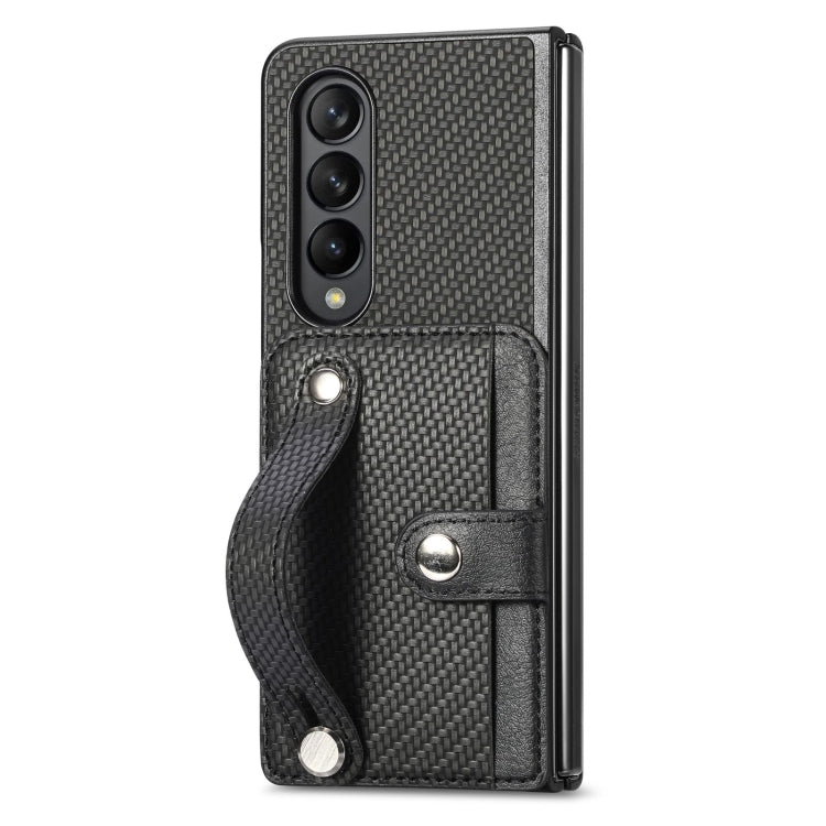 Wristband Kickstand Card Wallet Back Cover Phone Case, For Samsung Galaxy Z Fold4, For Samsung Galaxy Z Fold3, For Samsung Galaxy Z Fold2, For Samsung Galaxy Z Flip4, For Samsung Galaxy Z Flip3 5G, For Samsung Galaxy Z Flip 5G, For Samsung Galaxy Z Fli...