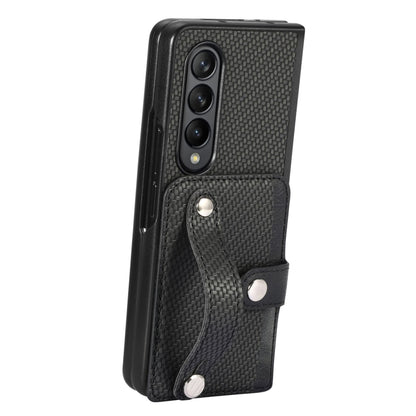Wristband Kickstand Card Wallet Back Cover Phone Case, For Samsung Galaxy Z Fold4, For Samsung Galaxy Z Fold3, For Samsung Galaxy Z Fold2, For Samsung Galaxy Z Flip4, For Samsung Galaxy Z Flip3 5G, For Samsung Galaxy Z Flip 5G, For Samsung Galaxy Z Fli...