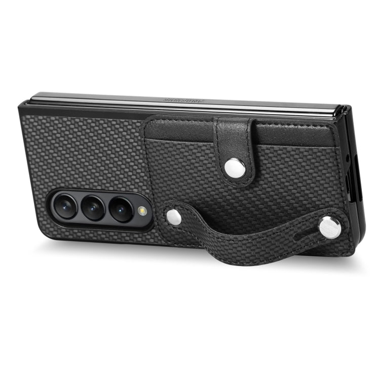 Wristband Kickstand Card Wallet Back Cover Phone Case, For Samsung Galaxy Z Fold4, For Samsung Galaxy Z Fold3, For Samsung Galaxy Z Fold2, For Samsung Galaxy Z Flip4, For Samsung Galaxy Z Flip3 5G, For Samsung Galaxy Z Flip 5G, For Samsung Galaxy Z Fli...