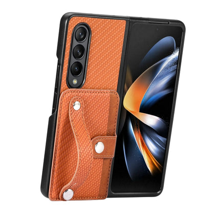 Wristband Kickstand Card Wallet Back Cover Phone Case, For Samsung Galaxy Z Fold4, For Samsung Galaxy Z Fold3, For Samsung Galaxy Z Fold2, For Samsung Galaxy Z Flip4, For Samsung Galaxy Z Flip3 5G, For Samsung Galaxy Z Flip 5G, For Samsung Galaxy Z Fli...