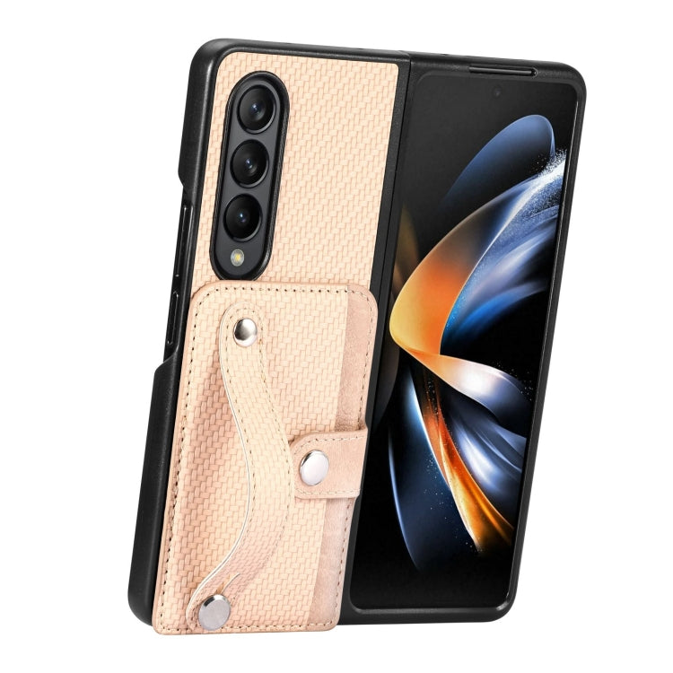 Wristband Kickstand Card Wallet Back Cover Phone Case, For Samsung Galaxy Z Fold4, For Samsung Galaxy Z Fold3, For Samsung Galaxy Z Fold2, For Samsung Galaxy Z Flip4, For Samsung Galaxy Z Flip3 5G, For Samsung Galaxy Z Flip 5G, For Samsung Galaxy Z Fli...