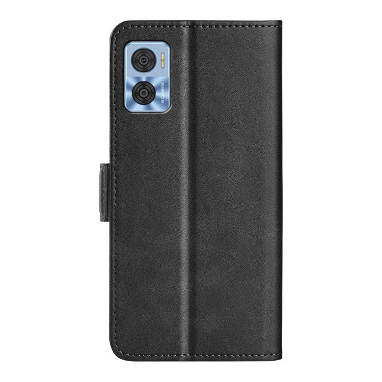 For Motorola Moto E22 / E22i Dual-side Magnetic Buckle Horizontal Flip Leather Phone Case, For Motorola Moto E22 / E22i